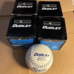 Dudley Thunder Heat Softball 12" 5 Pack Synthetic Cover Poly Core WS 12 RF 40